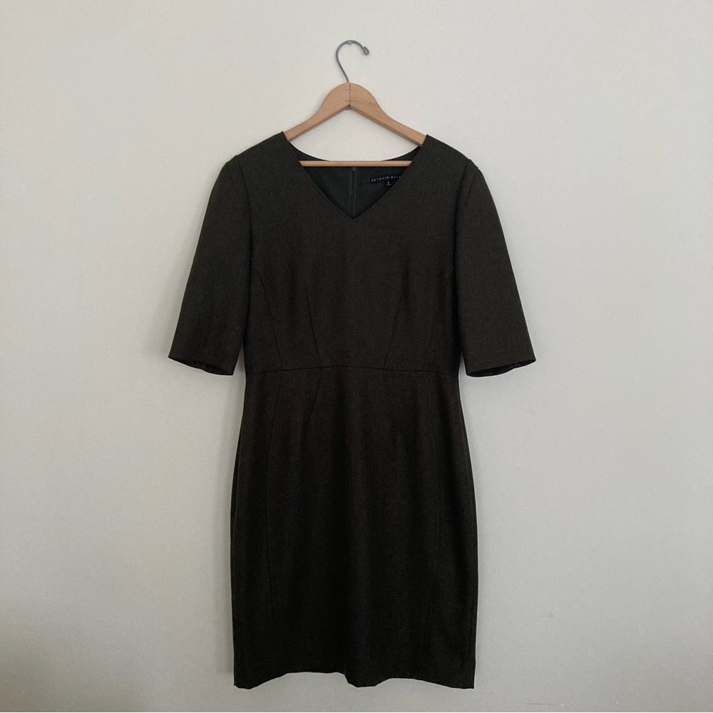 Antonia Melani olive green dress